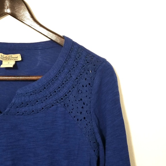 Lucky Brand Embroidered Blue Tunic - Picture 2 of 6